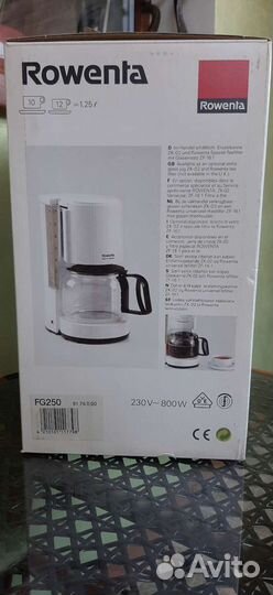 Кофеварка капельная Rowenta Filtermatik Германия