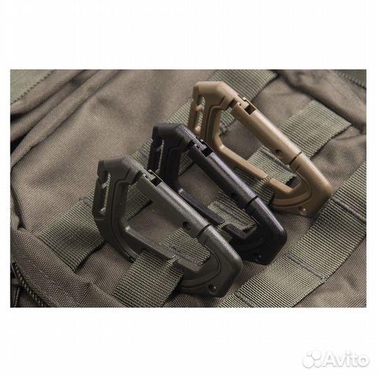 Tactical Carabiner Molle 2-Pack coyote