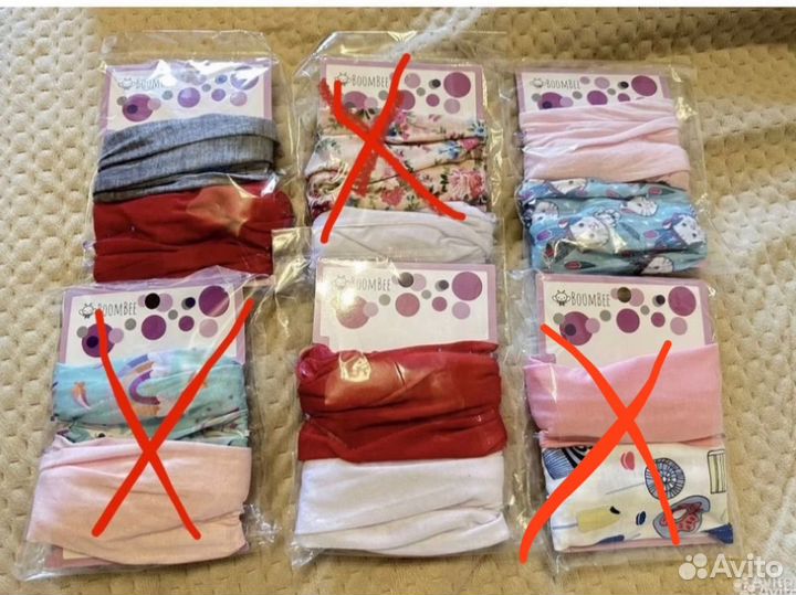 Повязка платок на голову детская 42-48 размер