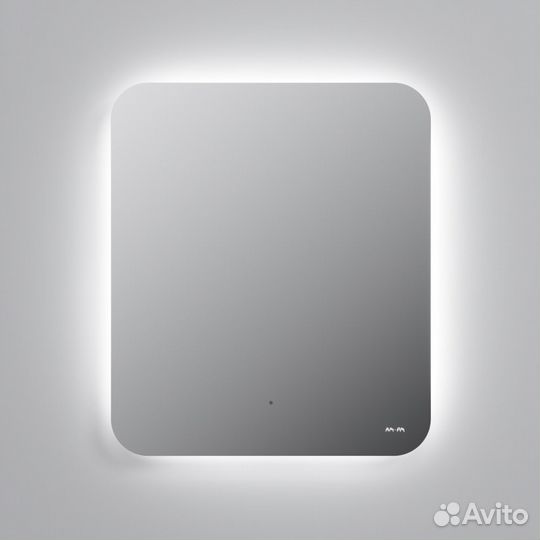 Зеркало с подсветкой в ванную закругленное 60 AM.P