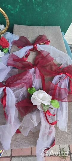 Украшения для машины на свадьбу