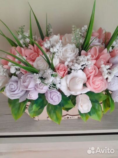 Букеты из мыла ручной работы,наборы из мыла