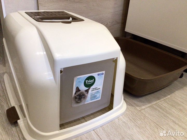 Кошачий туалет закрытый