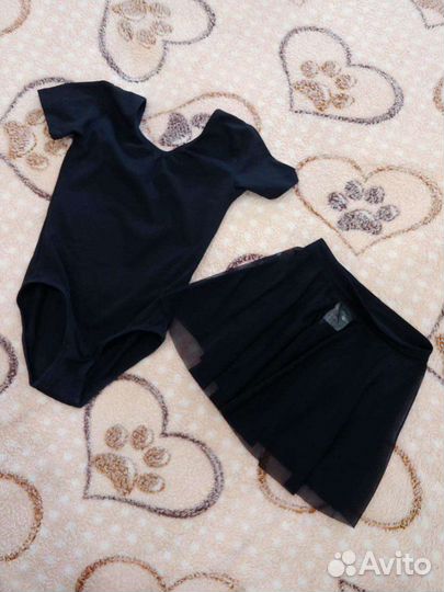 Купальник и юбка для гимнастики