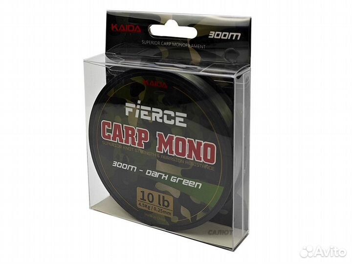 Леска Kaida Fierce Carp Mono 300m (0.28)