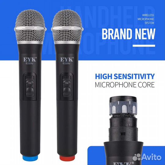 Микрофон беспроводной FYK E220U Радиосистема 60м