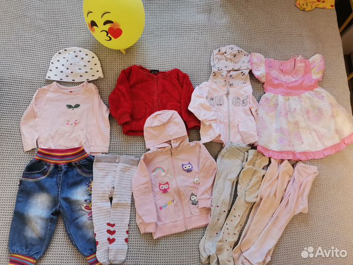 Детские вещи на девочку пакетом 80 86
