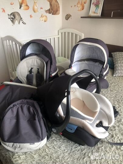 Коляска 3 в 1 Tutis Nanni графит