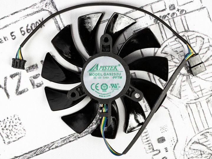 Вентилятор для zotac RTX X-gaming OC 87мм №1