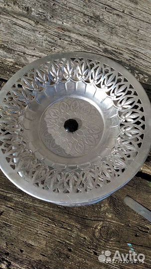 Вазы 2 шт, для фруктов, алюминий,ссср