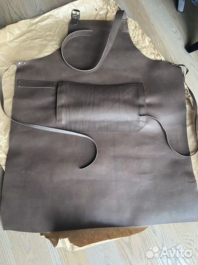 Фартук доя готовки кожаный