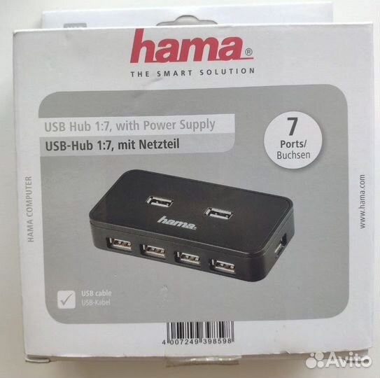 USB разветвитель Hama Active1:7