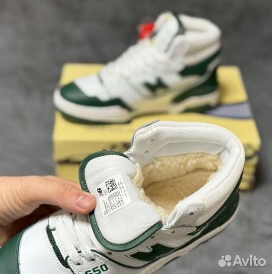 Кроссовки зимние натуральнве new balance 41-45р