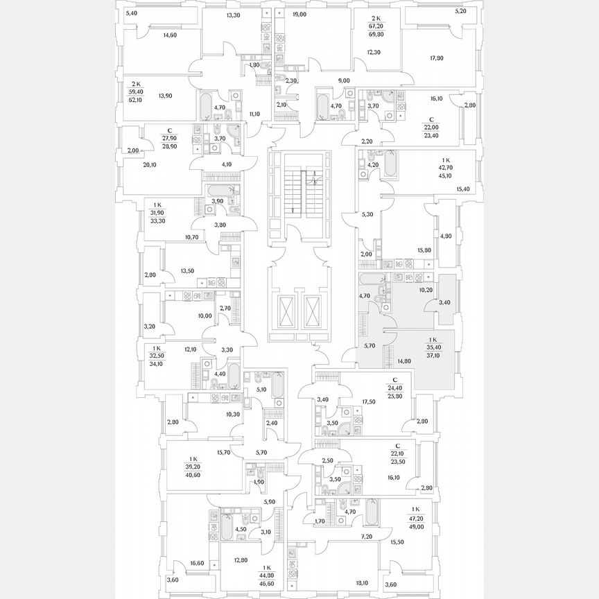 1-к. квартира, 26,5 м², 10/13 эт.