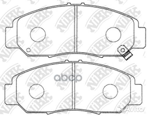 Колодки тормозные дисковые перед PN8465 NiBK
