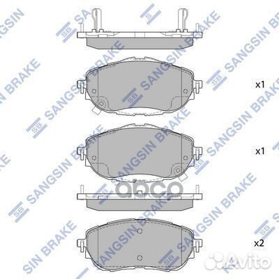 Колодки торм.дисковые Hi-Q toyota auris (NZE18)