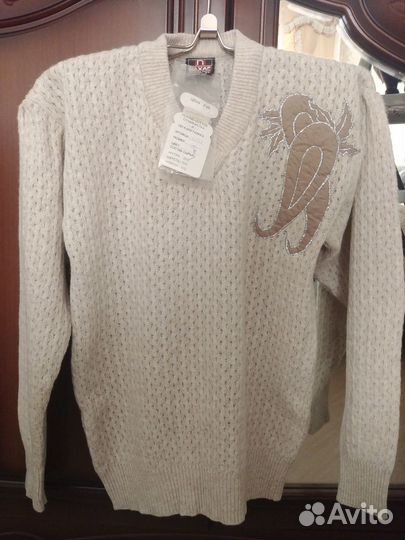 Вязаный костюм, джемпер и юбка, 50 р