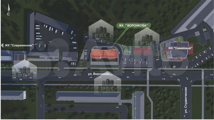 Квартира-студия, 28,7 м², 12/16 эт.