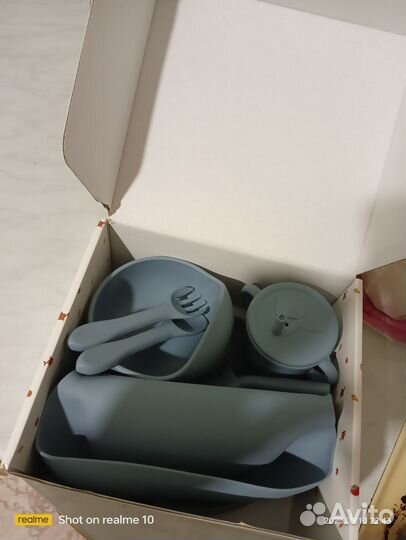 Набор для кормления силиконовый детский