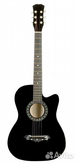 Чёрная Гитара акустическая 38