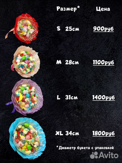 Съедобные букеты мармелад суфле