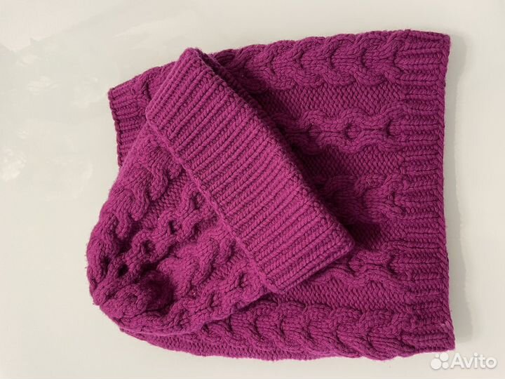 Комплект шапка и снуд женский ручная работа