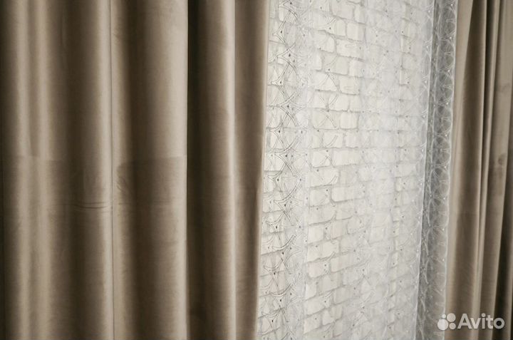 Прямые шторы блекаут на заказ