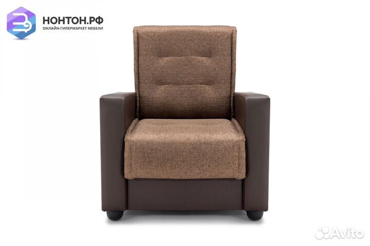 Кресло Лондон рогожка коричневая