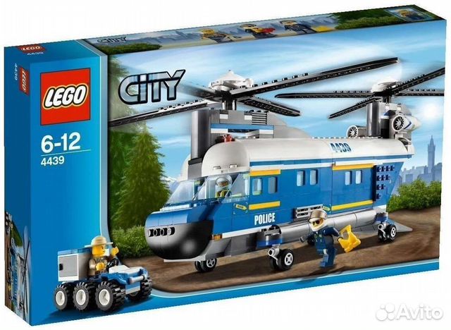 Lego City грузовой полицейский вертолёт 4439