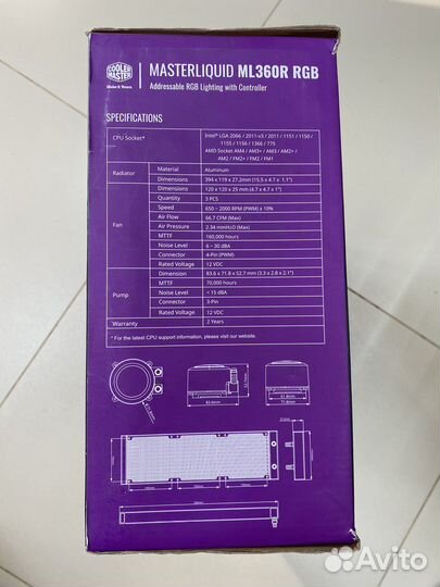 Сво (Водянка) CM MasterLiquid ML360R RGB