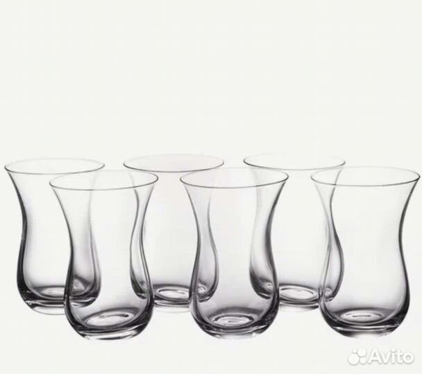 Стаканы армуды 6 штук 140 мл новые