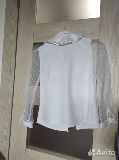 Блуза школьная 128 нарядная