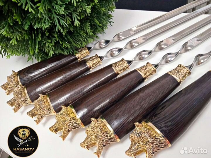 Шампура с головами зверей