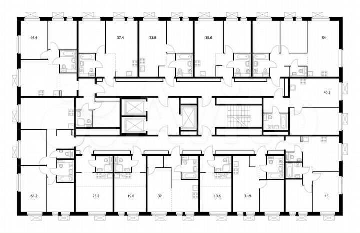 1-к. квартира, 35,6 м², 20/25 эт.