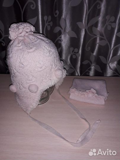 Комплект шапка, шарф