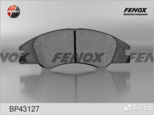 Колодки тормозные передние fenox BP43127