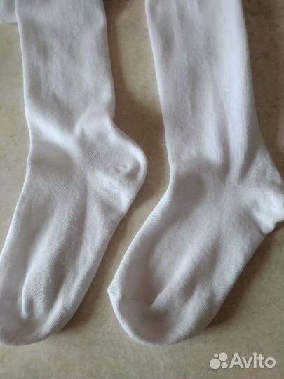 Колготки детские белые 128-134