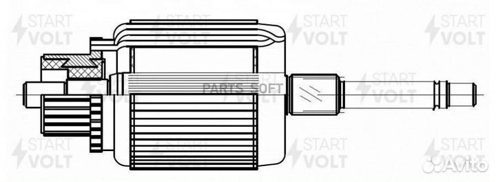 Startvolt SR0901 Ротор стартера для а/м Лада Largu