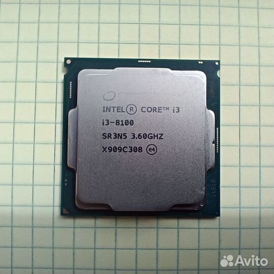 Процессор Intel core i3-8100