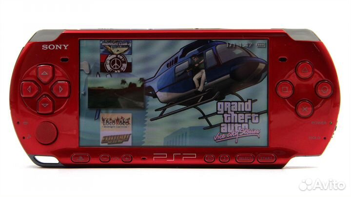 Sony PSP 3008 Красная + 150 Игр