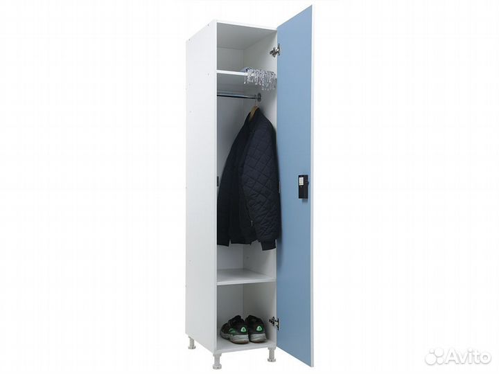 Шкаф для раздевалок WL 11-40 EL голубой/белый