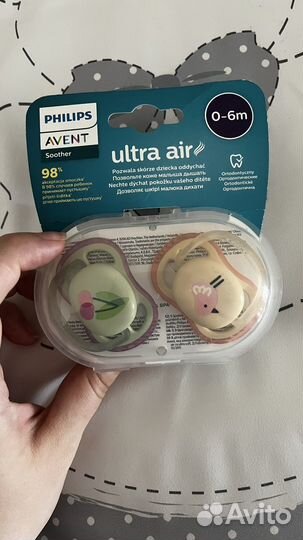 Пустышка avent 0 6