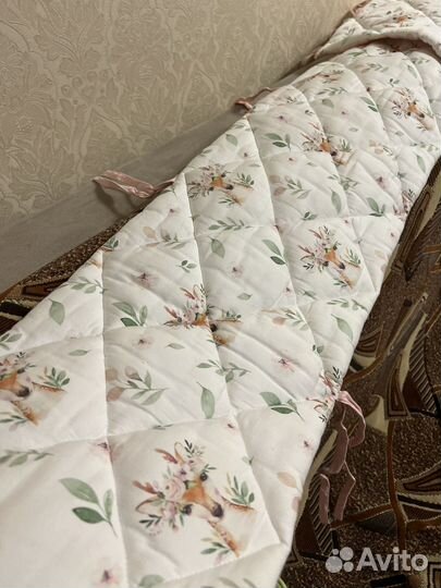 Бортики в детскую кроватку тонкие