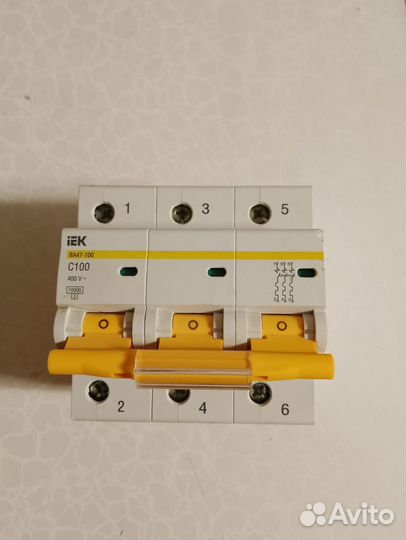 Автомат трехфазный 100
