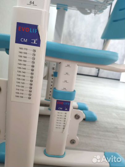 Растущая парта и стул бу