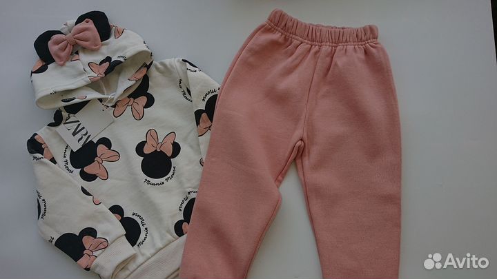 Тёплый костюм zara для девочки 92 98 104 110 116