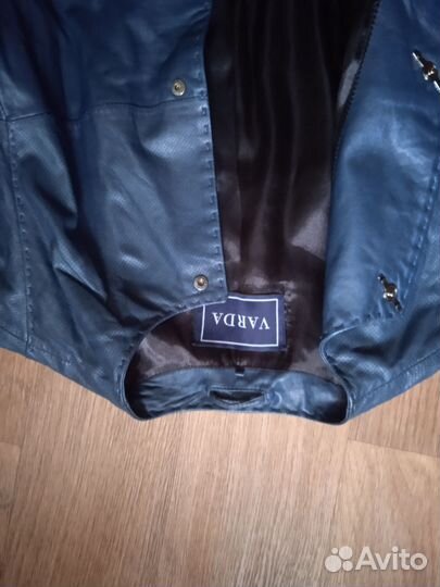 Кожаный плащ куртка женская