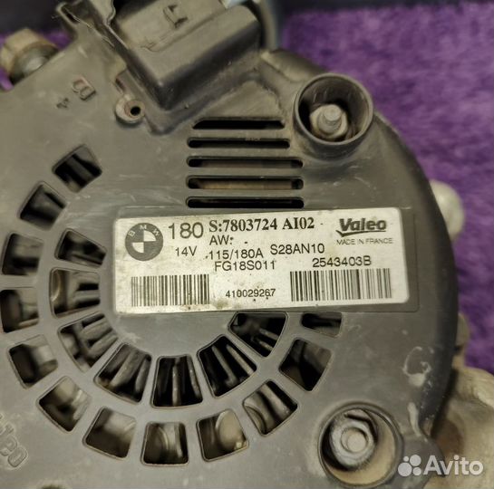 Генератор BMW X6 E71 N57S 40DX дизель 180А