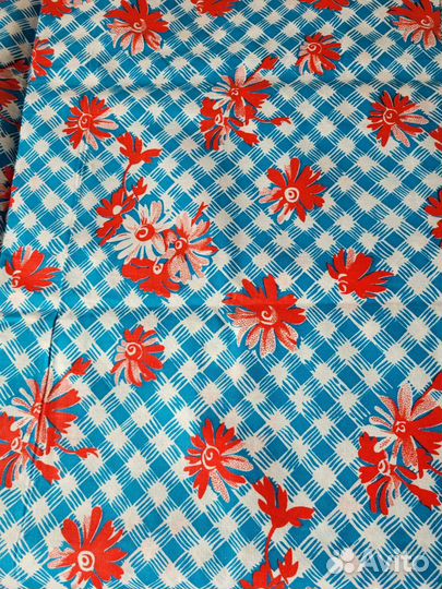 Отрез хлопок, сатин, на шторы, ламбрекен+тюль