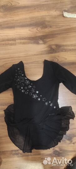 Купальник для танцев черный 140